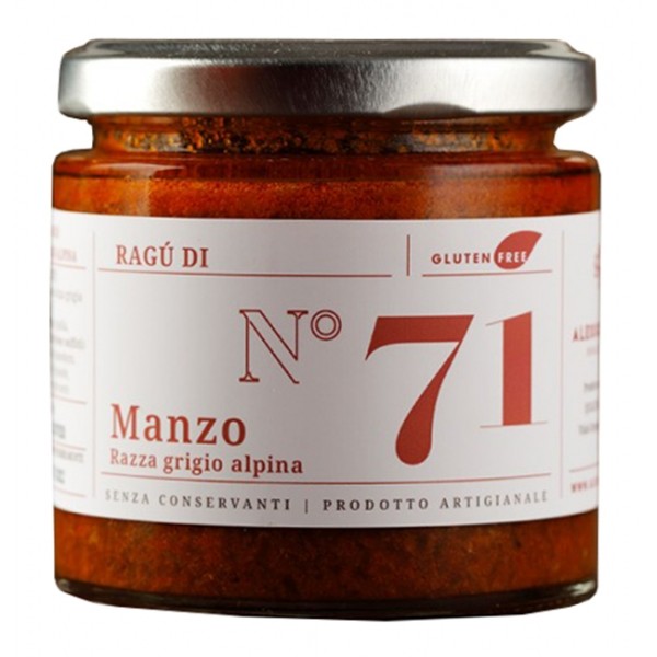 Ragù di Puro Manzo Razza Grigia Alpina ALESSIOBRUSADIN in Vendita Online - sughi, salse & patè