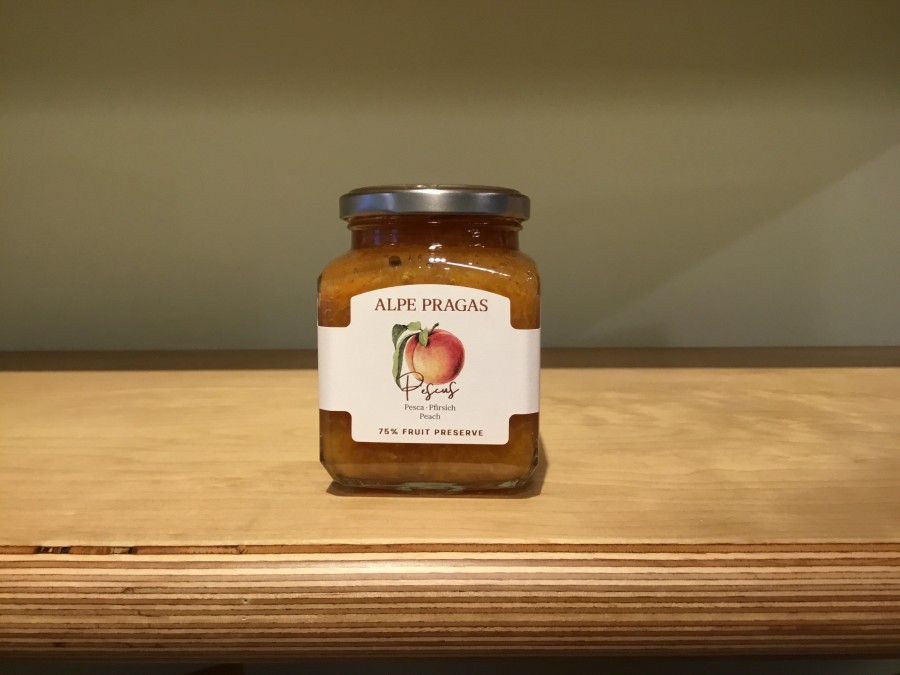 Marmellata di pesche 335gr Alpepragas in Vendita Online - marmellate